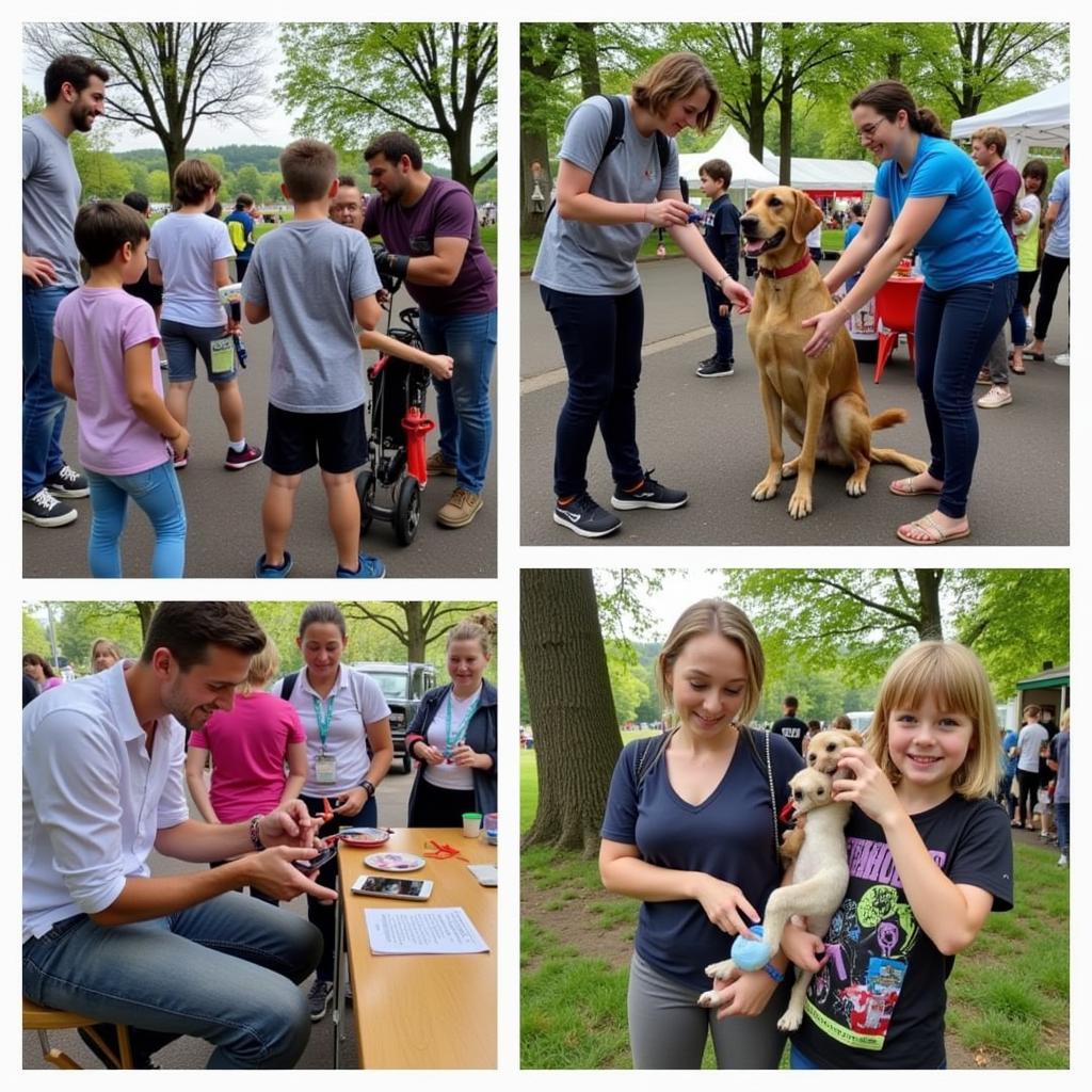 Familienaktivitäten beim 6 Pfoten Lauf Leverkusen 2019