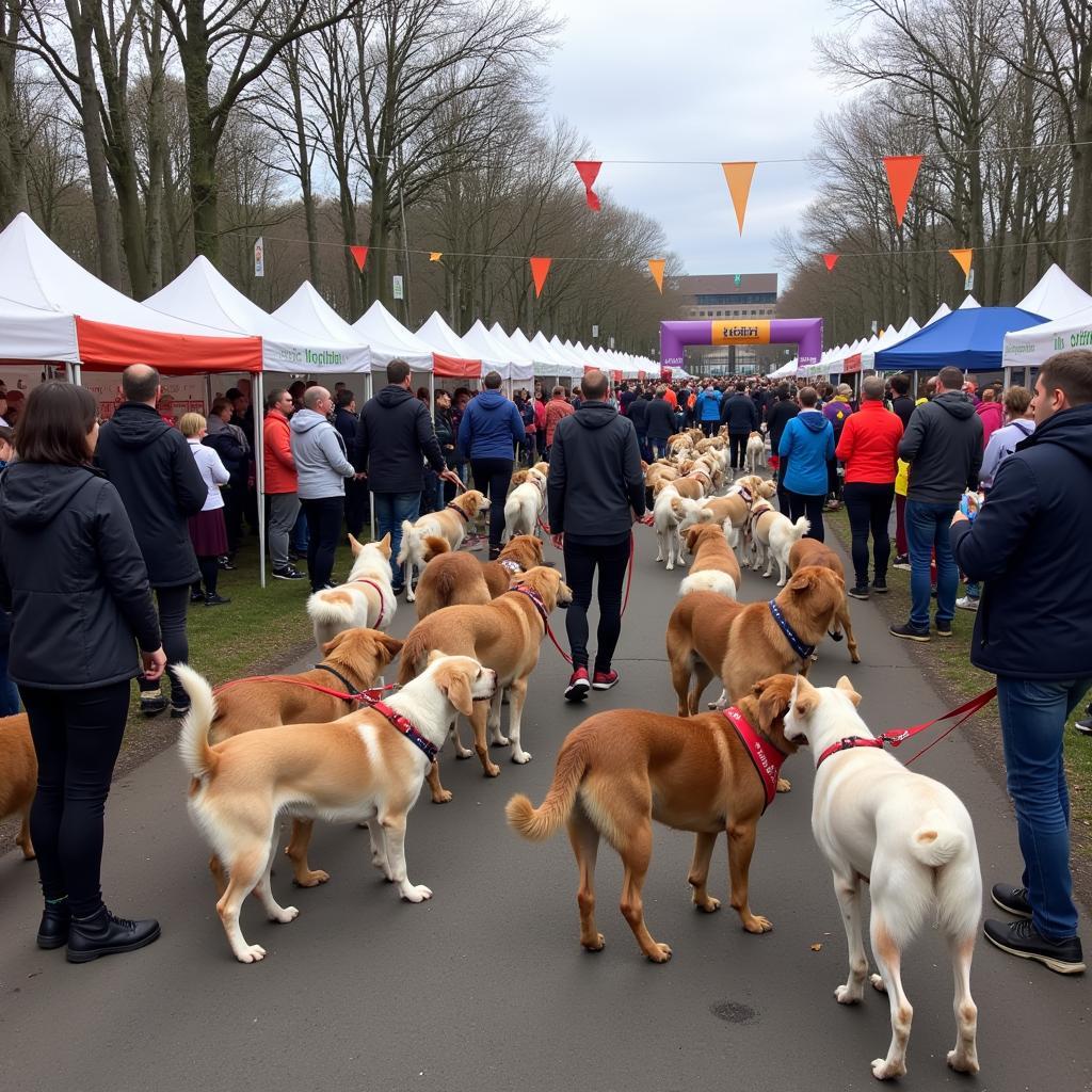 Start des 6 Pfoten Lauf Leverkusen 2019