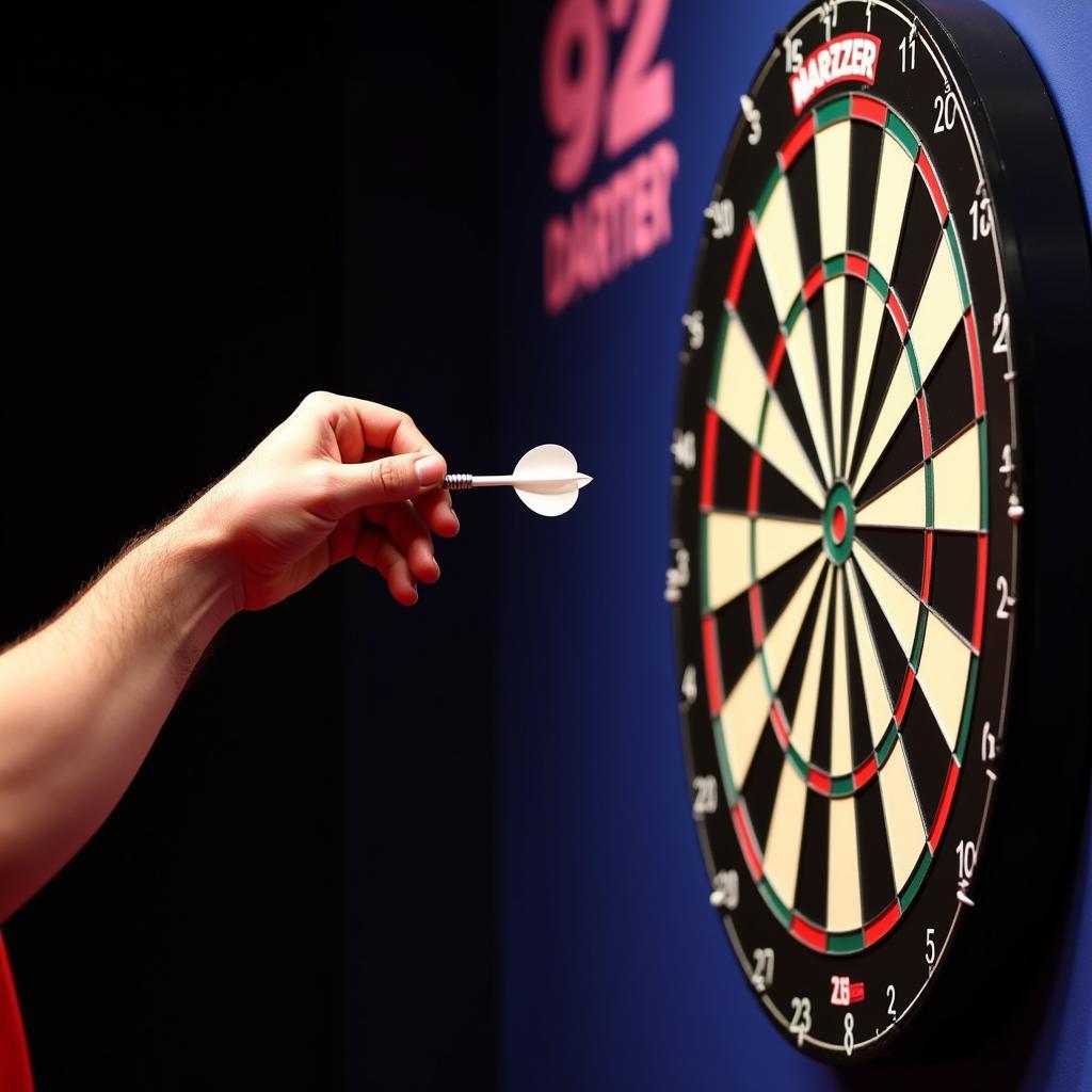 Spieler beim 9-Darter in Leverkusen