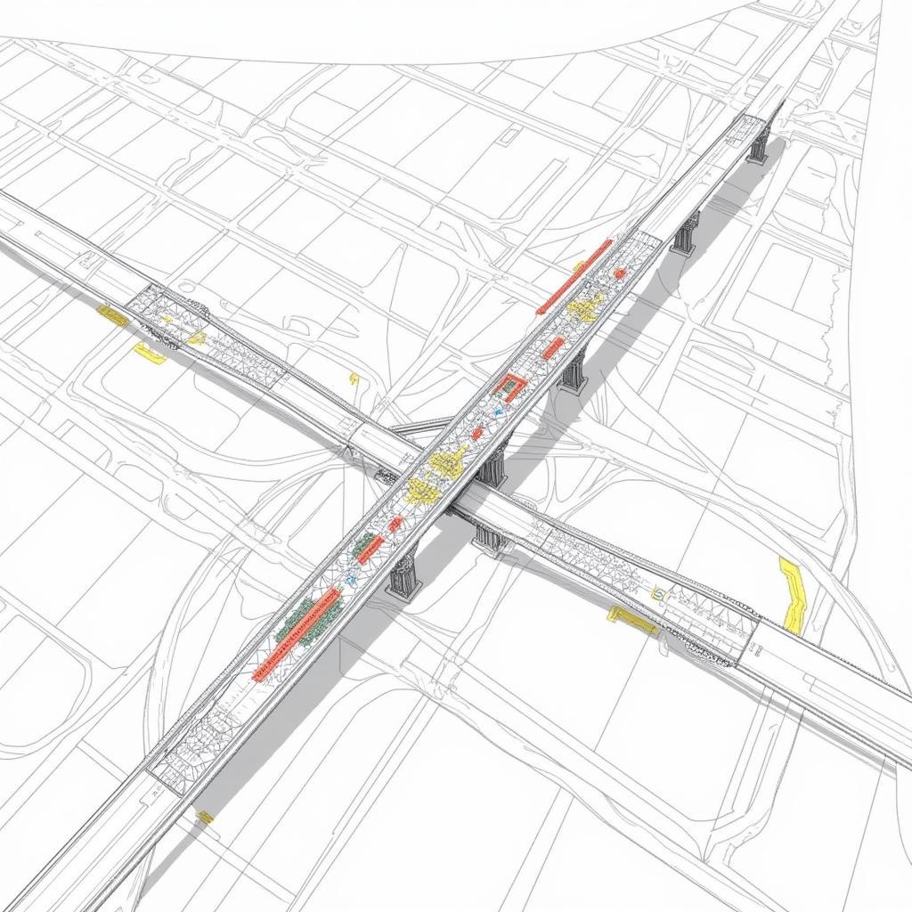 Plan des Neubaus der A1 Brücke Leverkusen