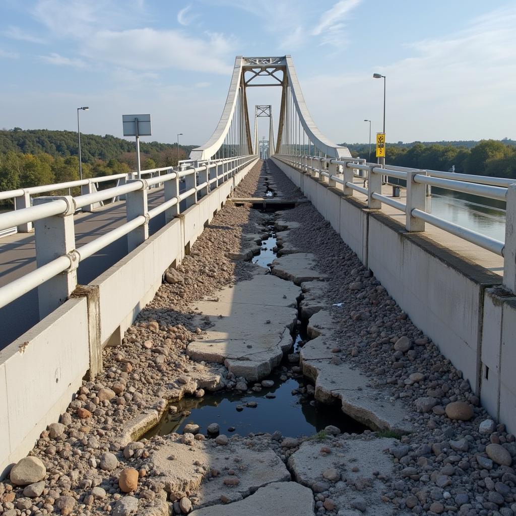 Schäden an der A1 Brücke Leverkusen