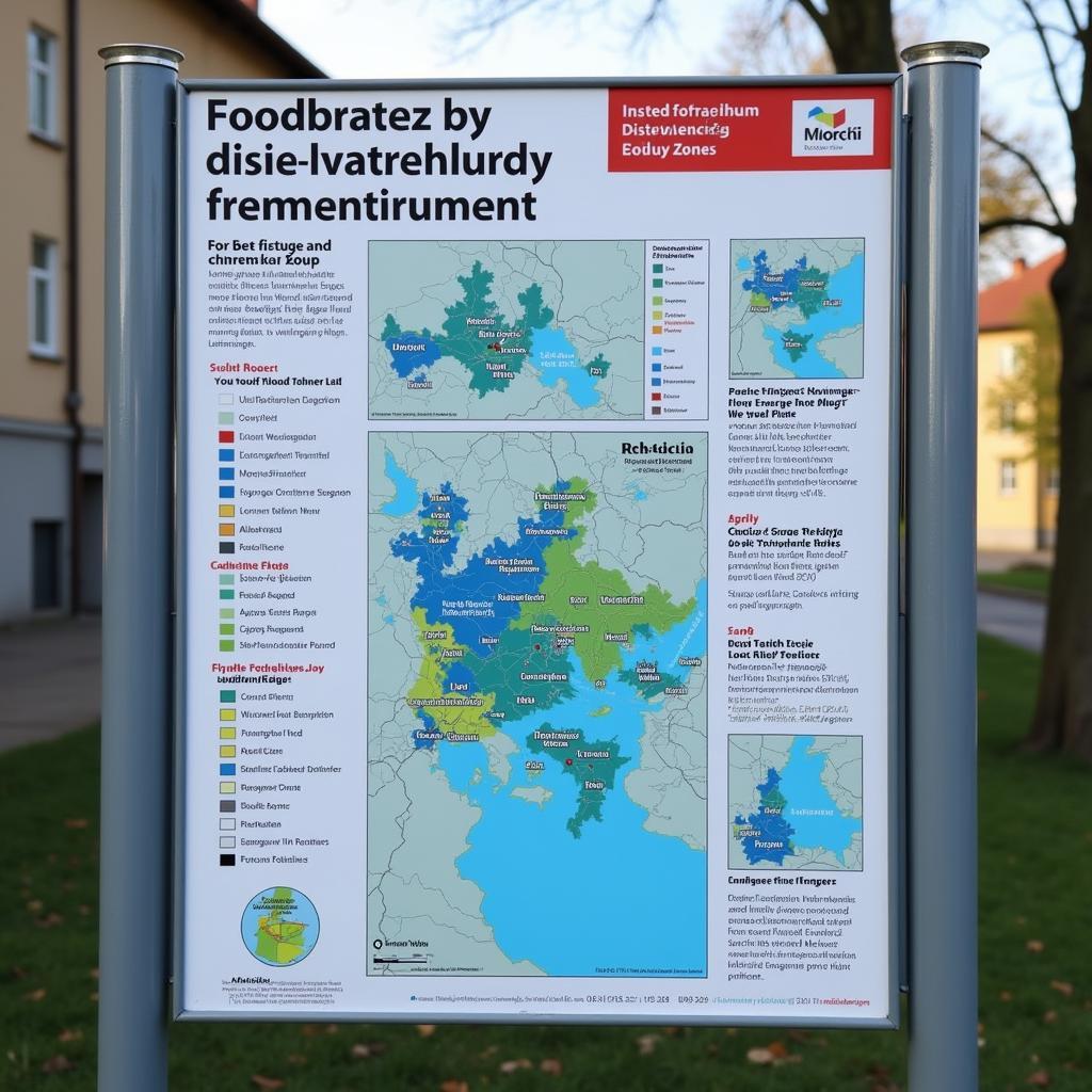 Informationstafel zum Hochwasserschutz in Leverkusen