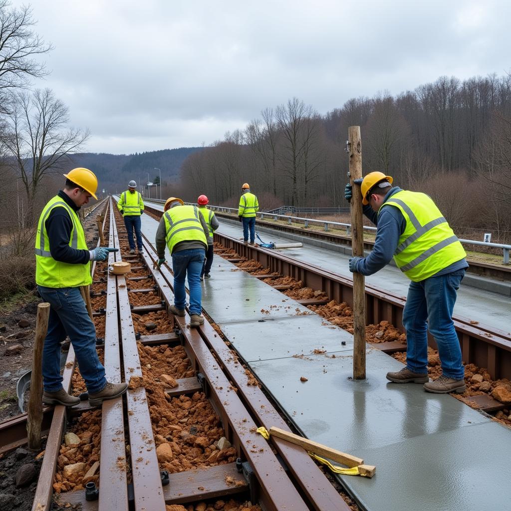 Sanierung der Brücke auf der A1 Leverkusen