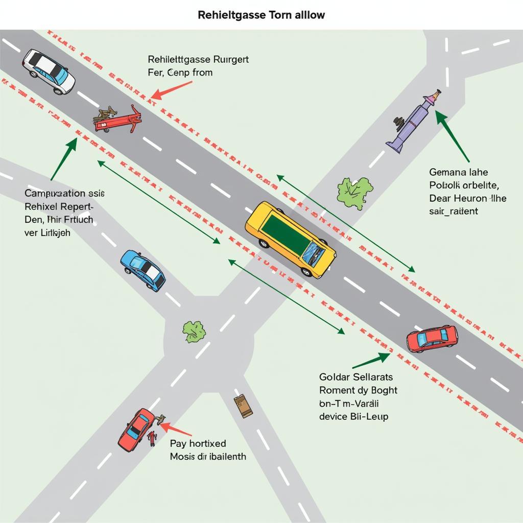 Rettungsgasse auf der A1 bei Leverkusen