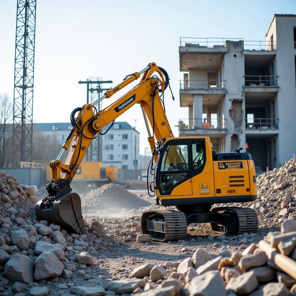 Einsatz von Abbruchrobotern in Leverkusen