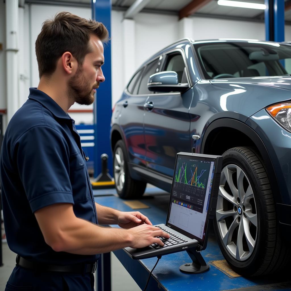 Achsvermessung BMW Technik