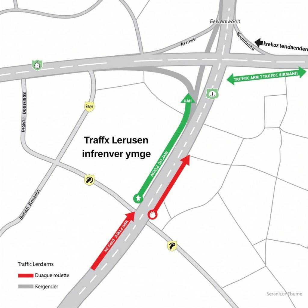 ADAC Karte mit Stau am Kreuz Leverkusen