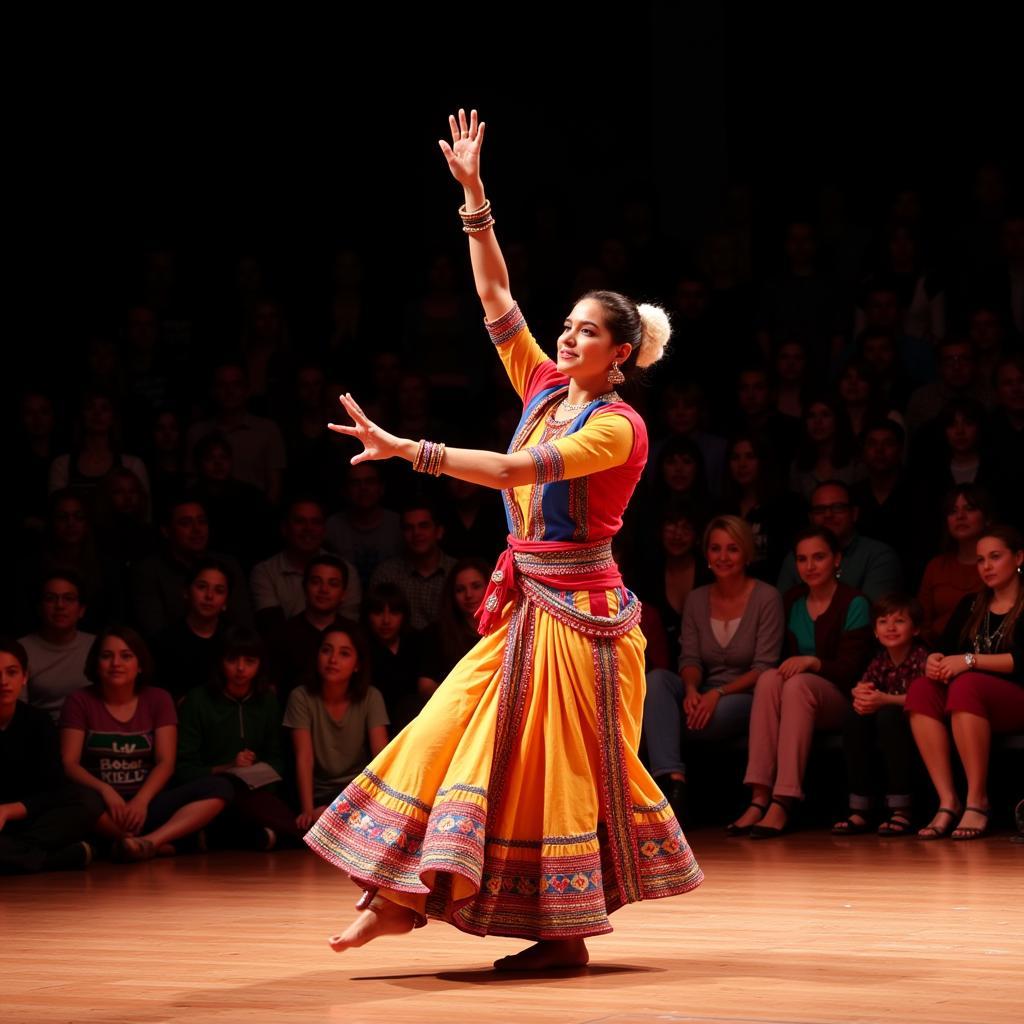 Aditi Mangaldas führt Kathak in Leverkusen auf