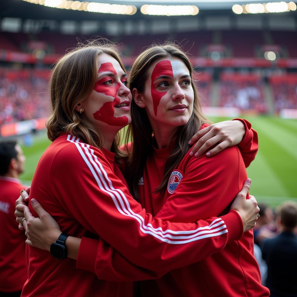 Fans beim Abschiedsspiel von Adler Leverkusen