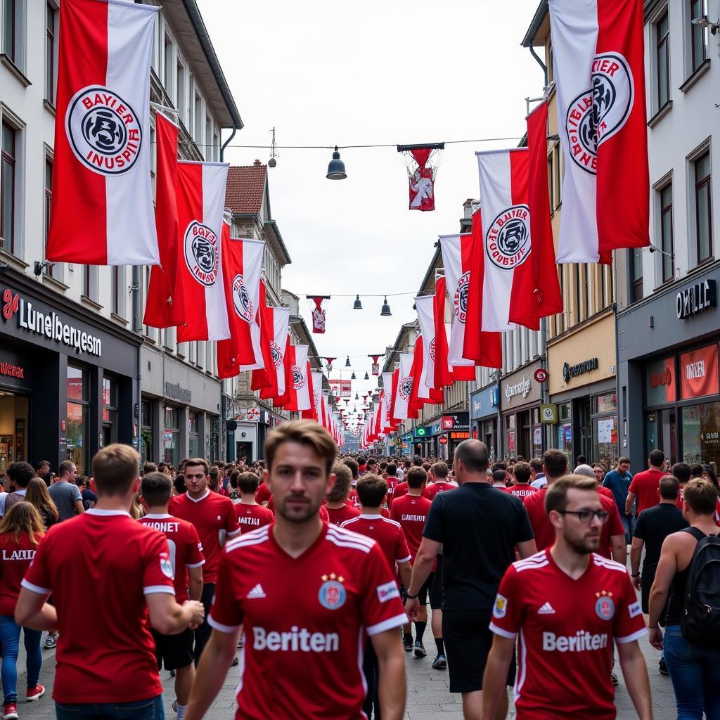 Die Adolfstraße in Leverkusen: Ein Zentrum der Fußballbegeisterung