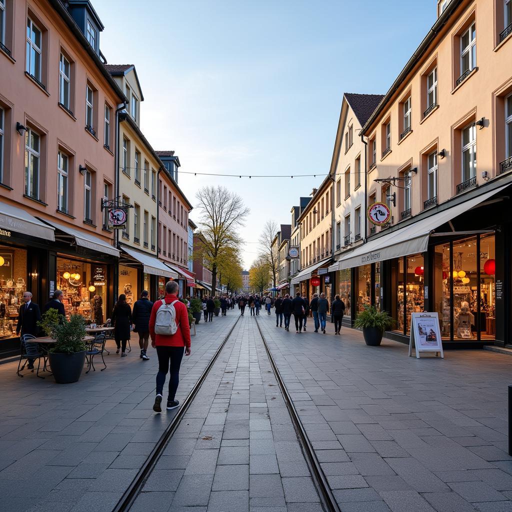 Einkaufen in der Nähe der Adolfstrasse