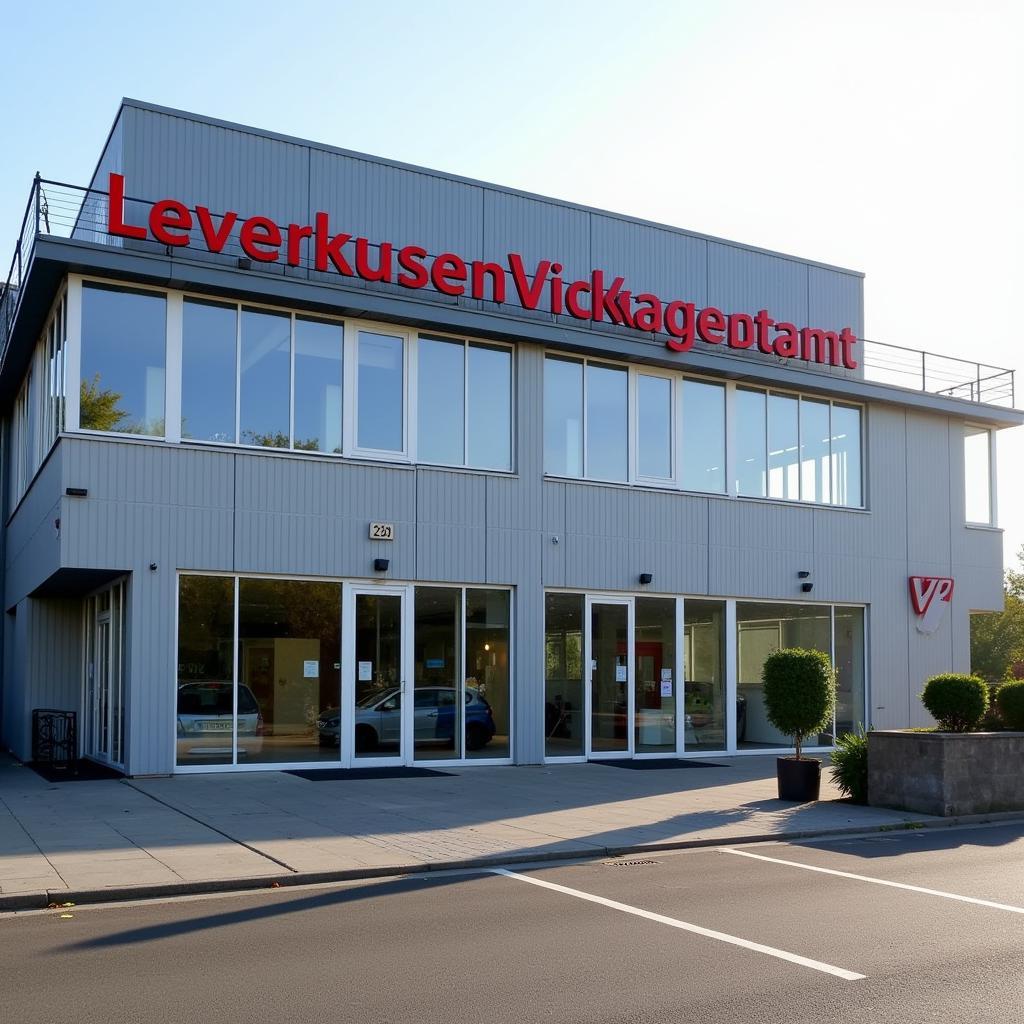 Außenansicht des Versorgungsamtes Leverkusen