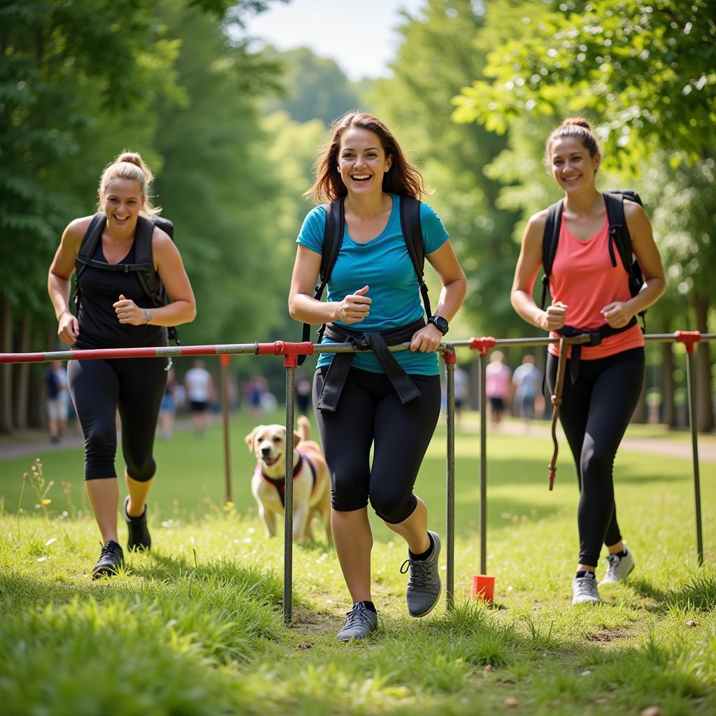 Agility-Wanderung in Leverkusen mit Gruppe