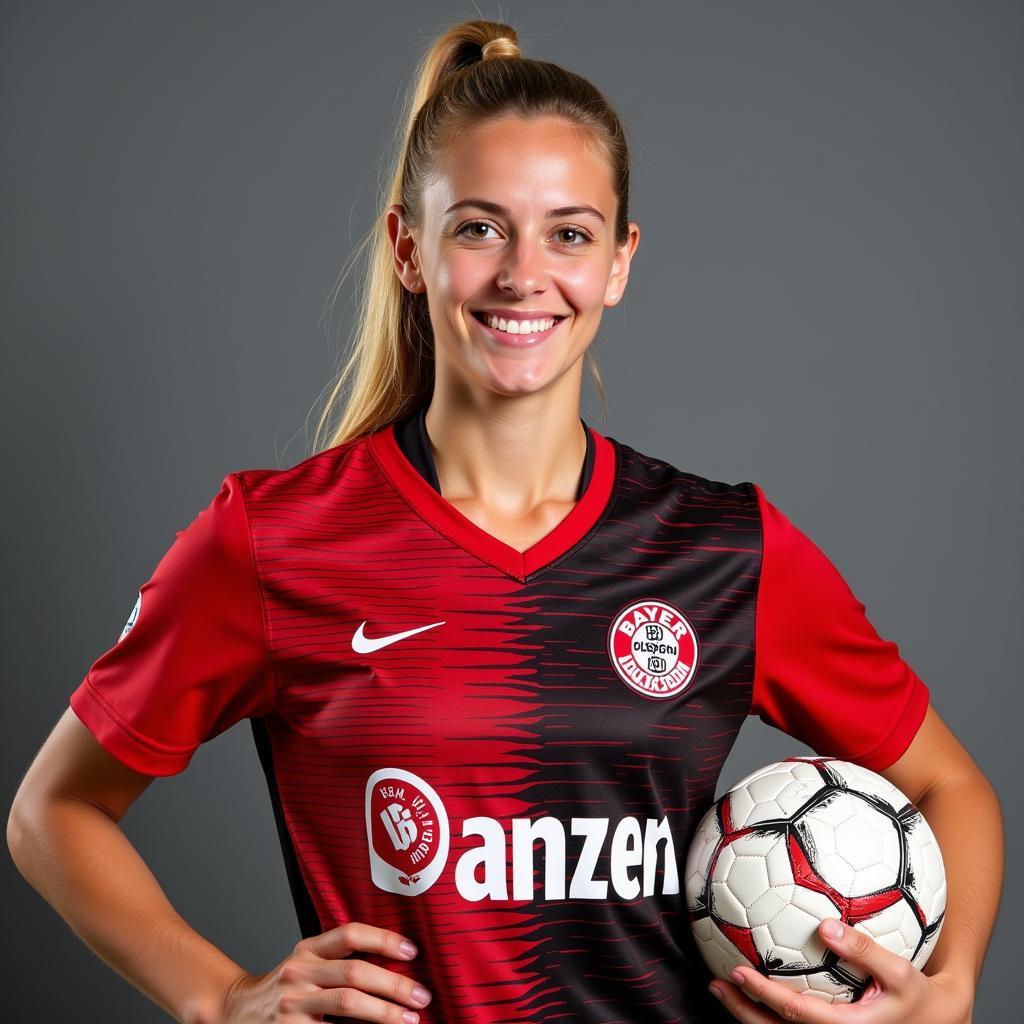 Agnes Zahn im Trikot von Bayer Leverkusen