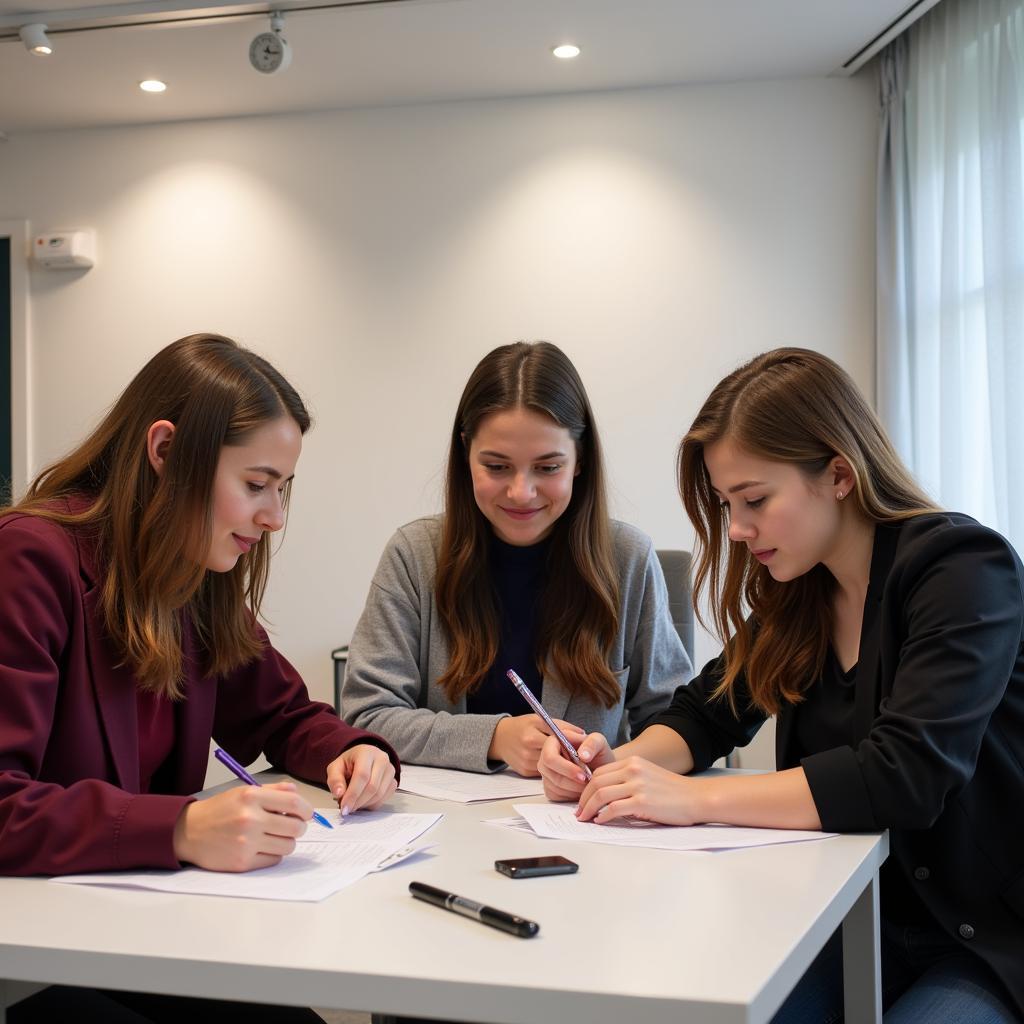 Schüler lernen im aha Nachhilfe-Institut Leverkusen