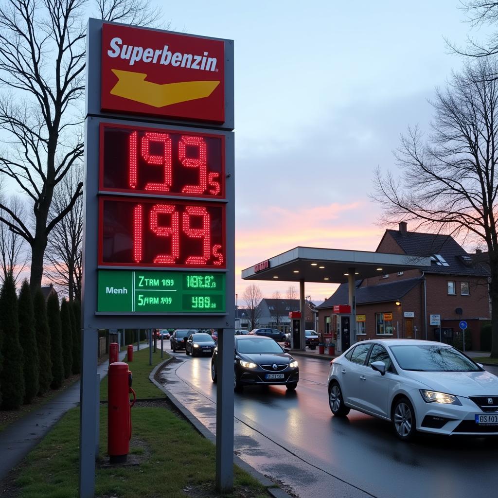 Aktueller Superbenzinpreis Leverkusen: Clever Tanken für Bayer 04 Fans