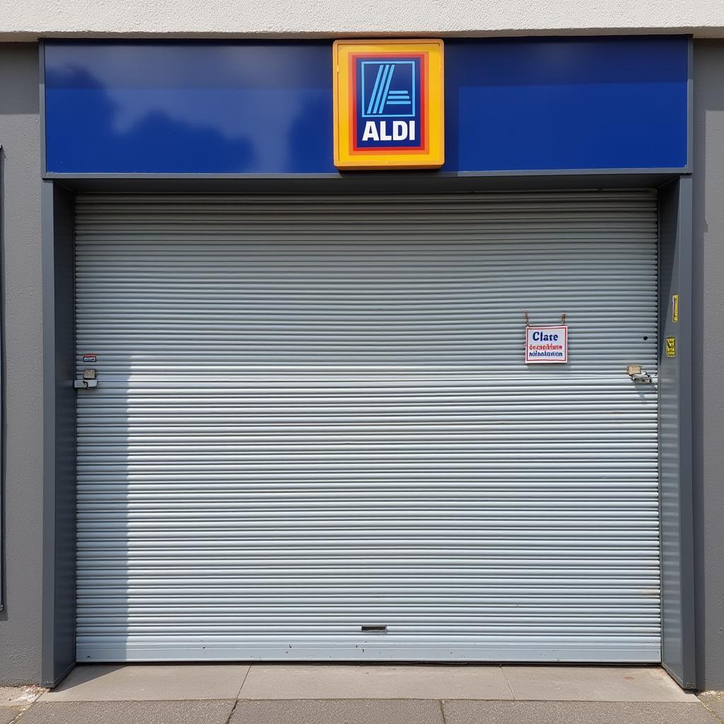 Geschlossene Aldi-Filiale in Leverkusen