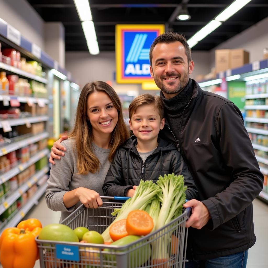 Aldi Leverkusen Familie Einkauf