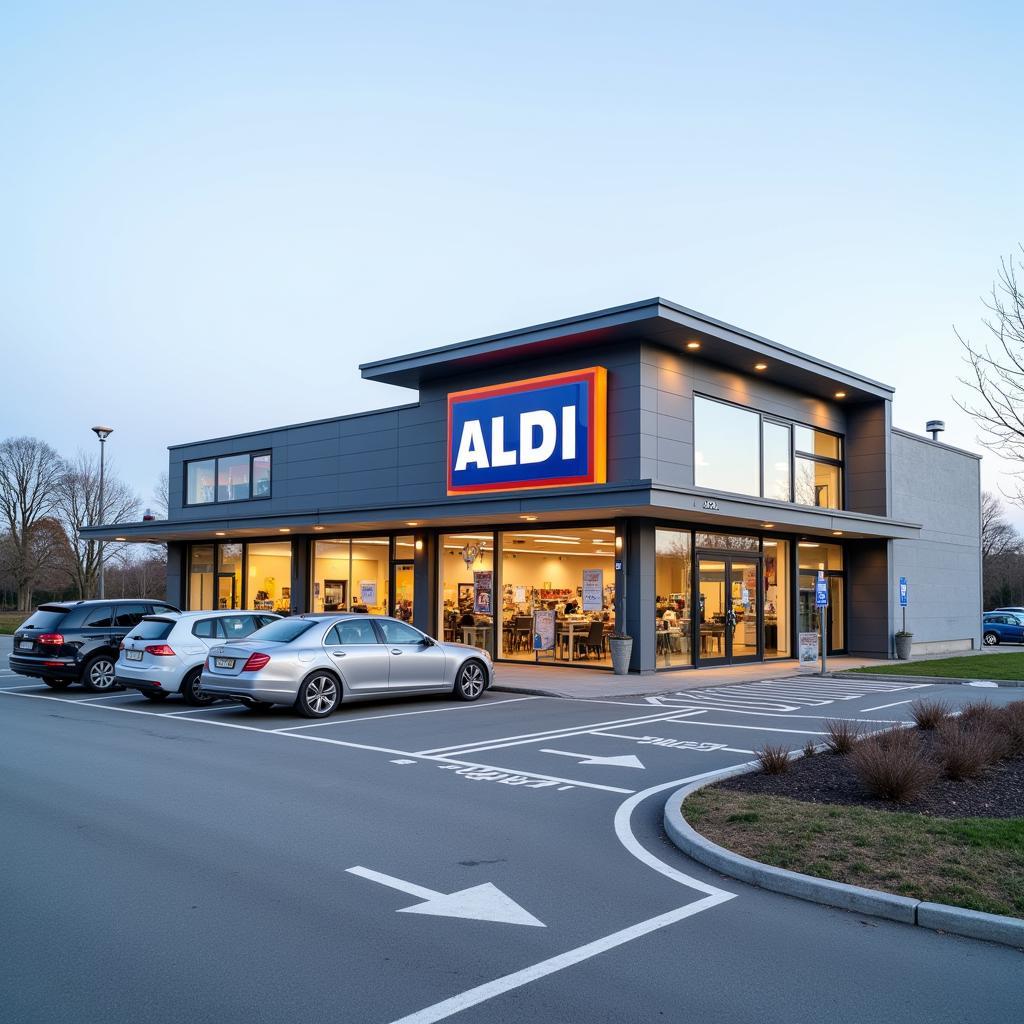 Aldi Leverkusen Filiale Aussenansicht