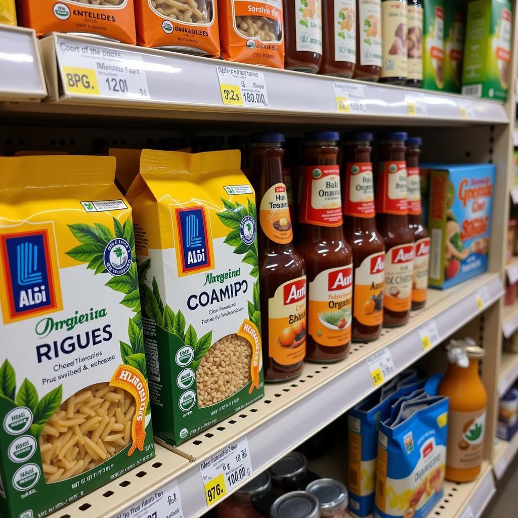 Bio-Produkte im Aldi Leverkusen Mitte