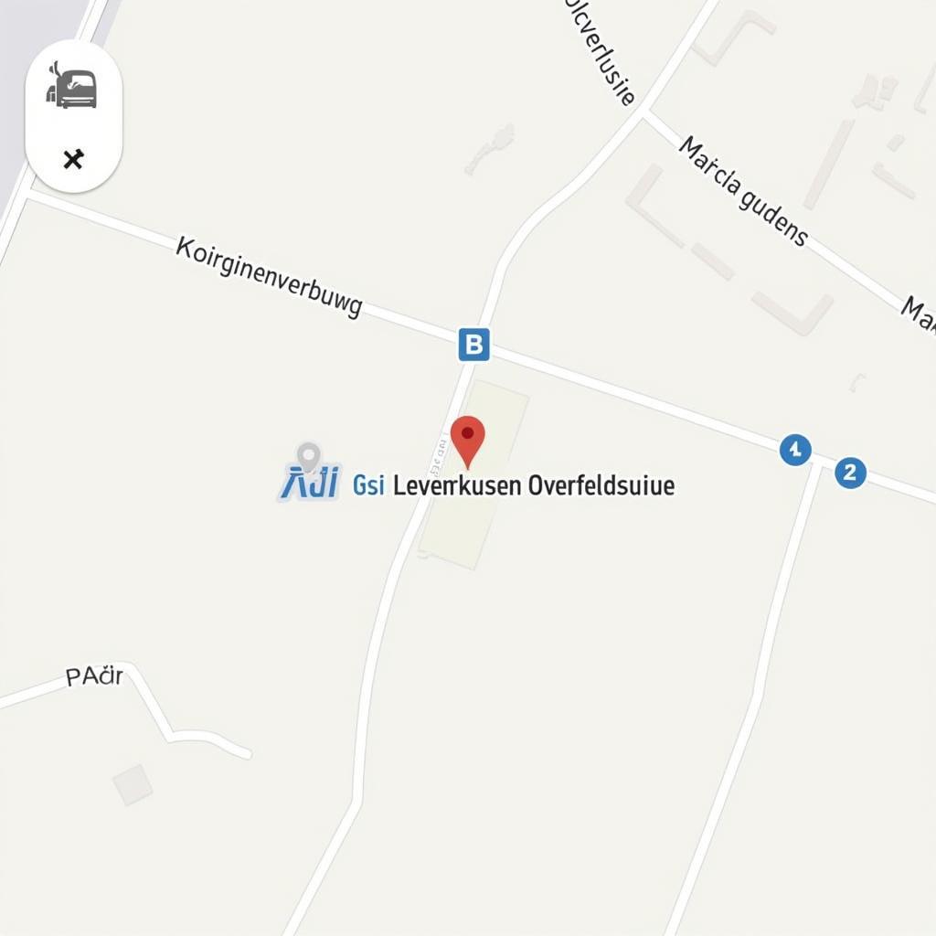 Anfahrt zu Aldi Leverkusen Overfeldweg