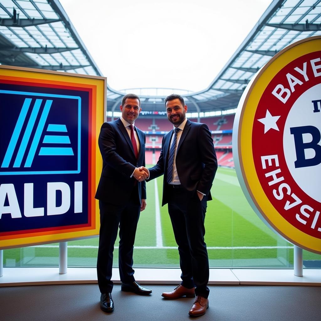 Aldi und Bayer Leverkusen Partnerschaft