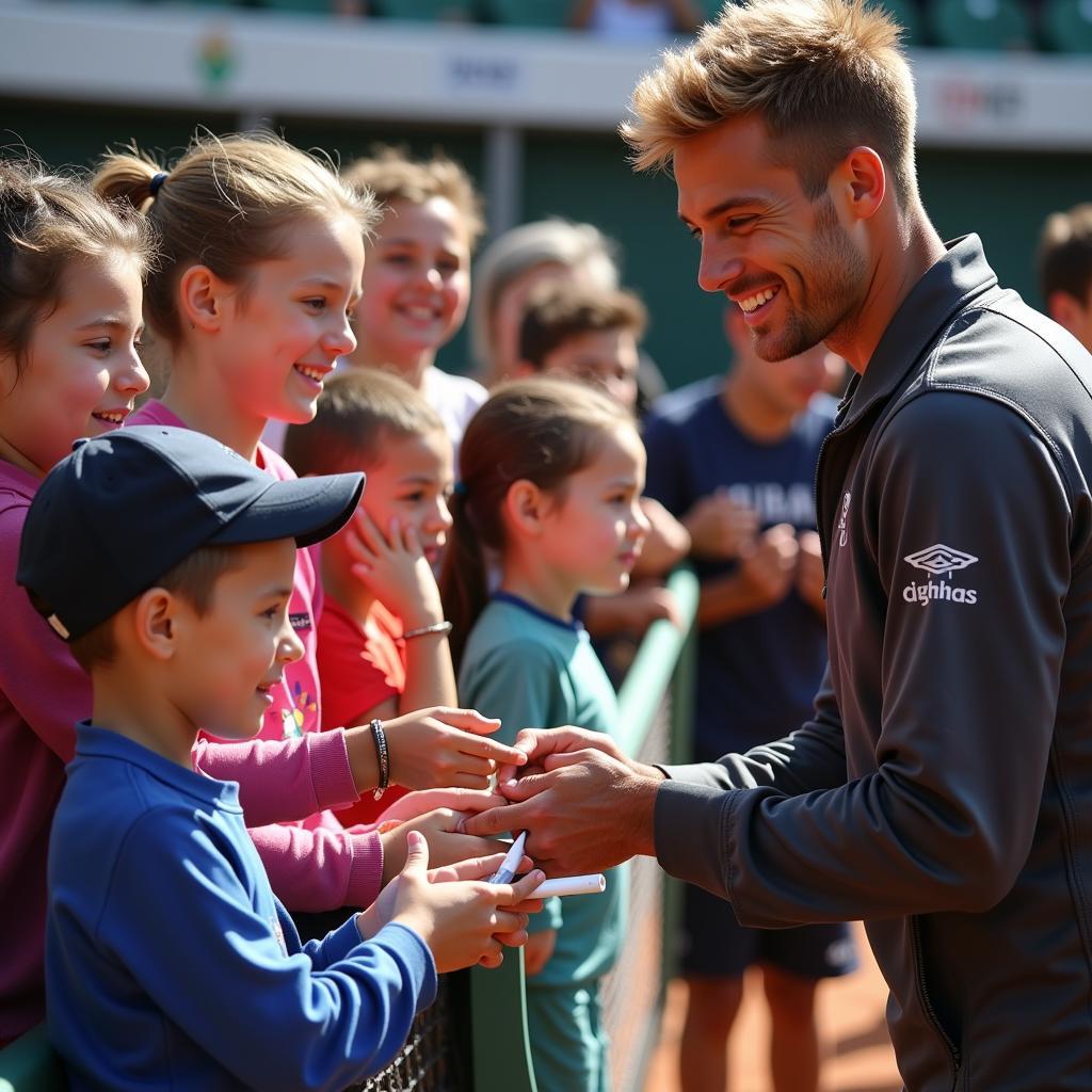 Alexander Fox mit Fans