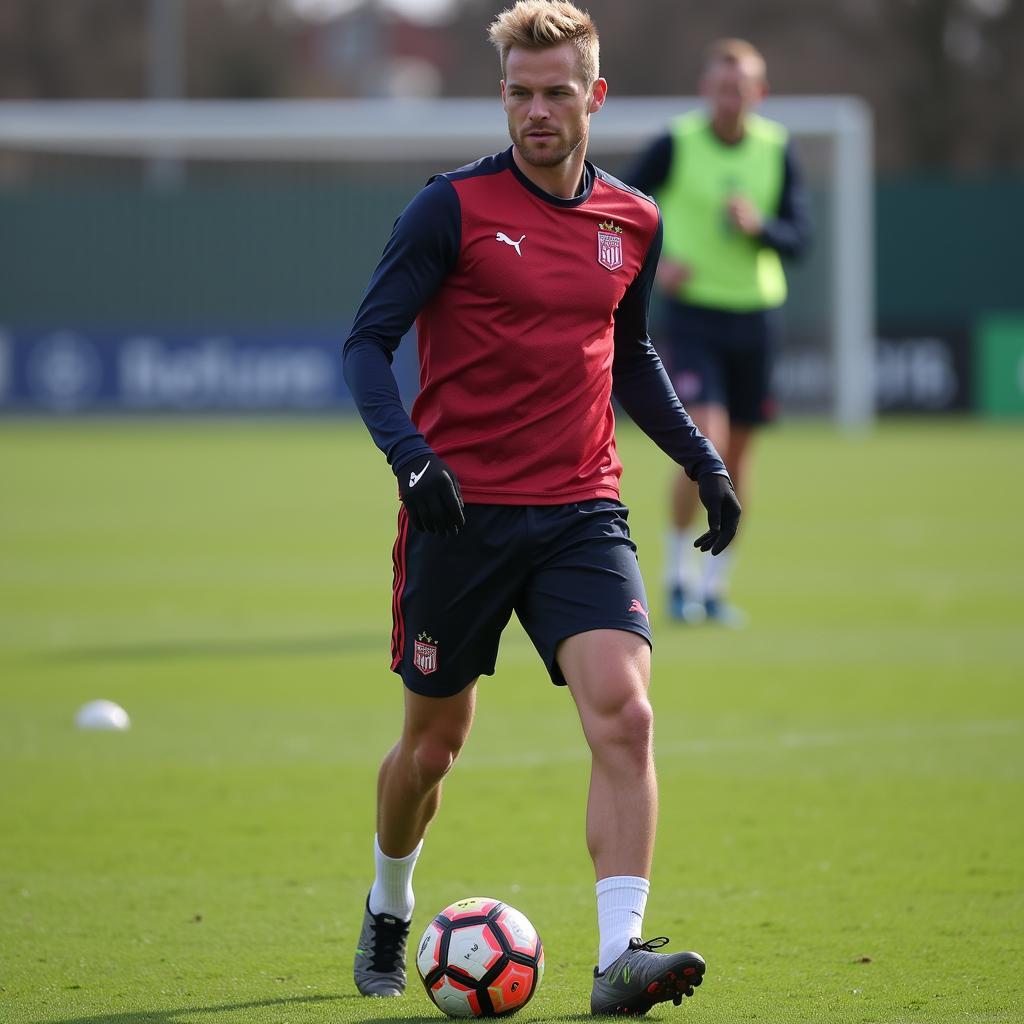 Alexander Krichel beim Training nach der Erholung