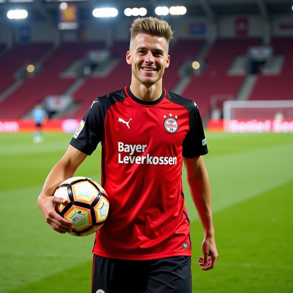 Alexander Nürnberger im Trikot von Bayer Leverkusen