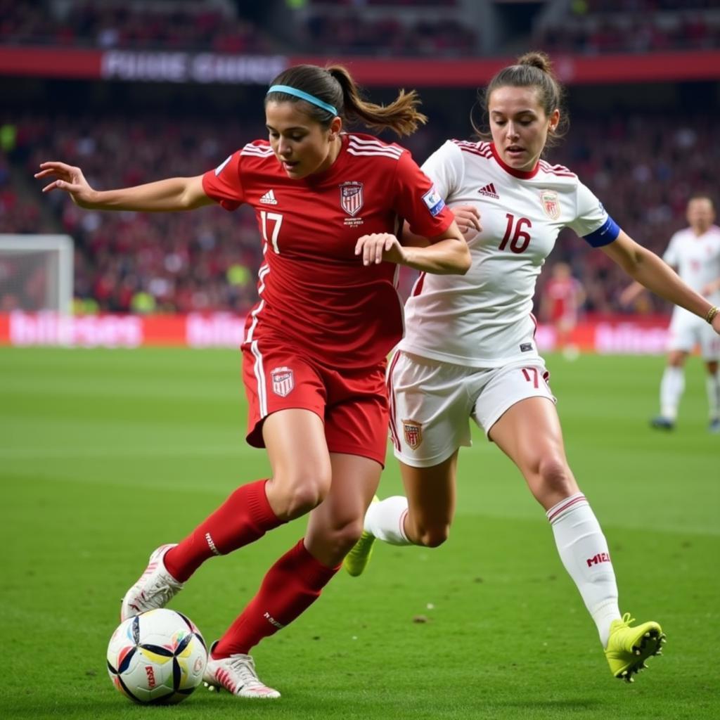 Alexandra Otto Niesen im Spiel gegen Bayern München