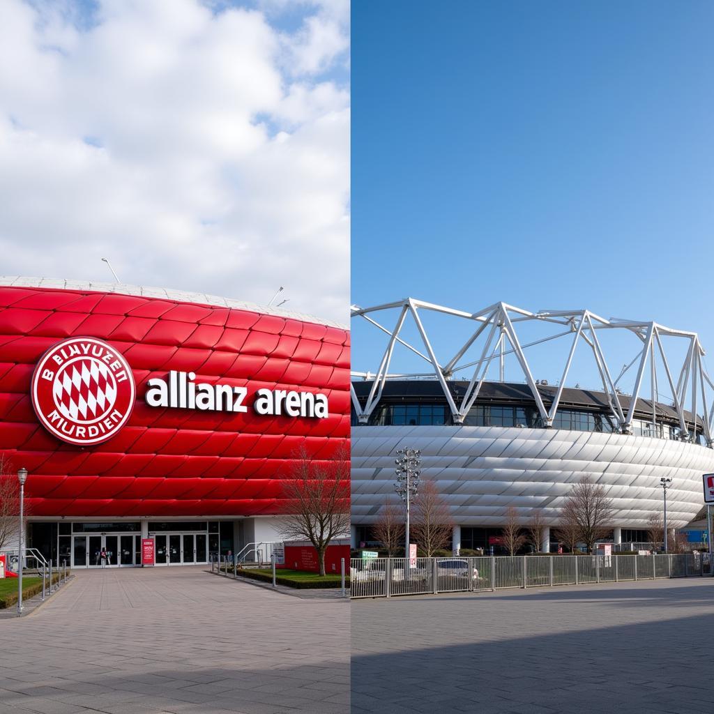 Allianz Arena und BayArena