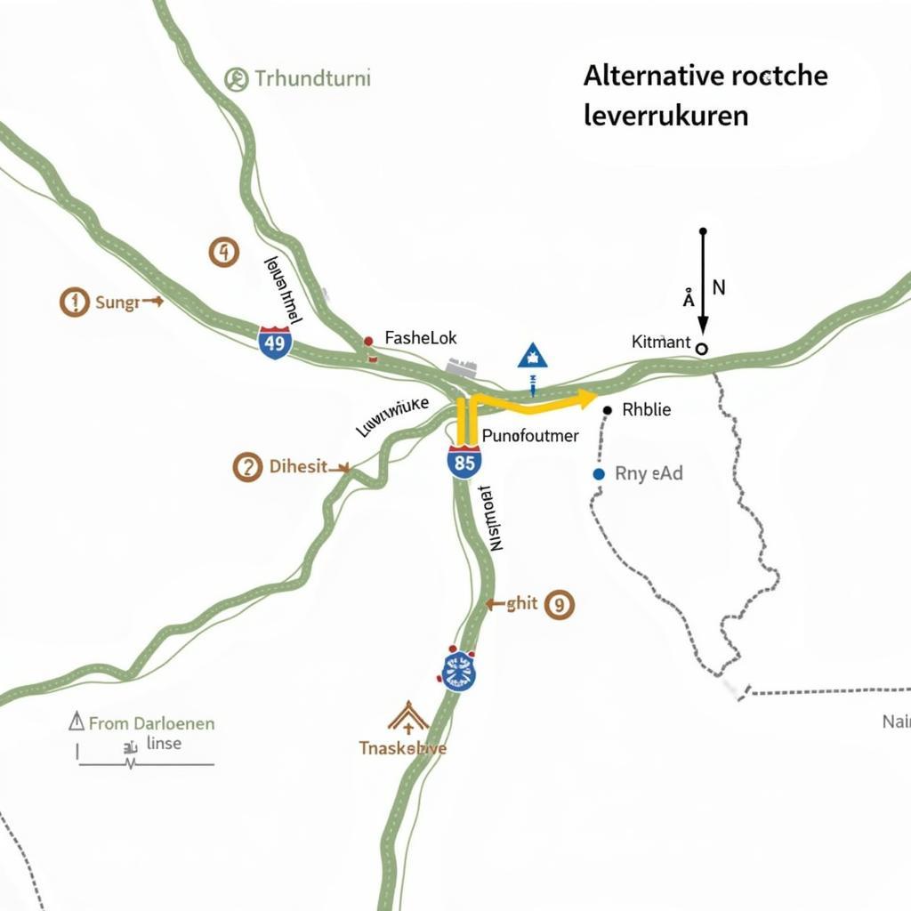 Alternative Routen und Verkehrslage in Leverkusen