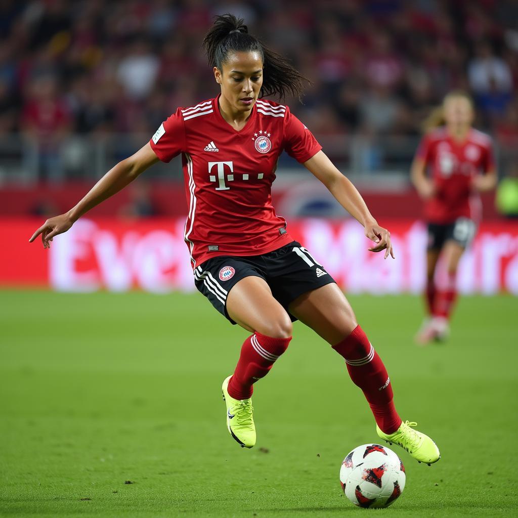 Ana Ratiu im Spiel gegen Bayern München