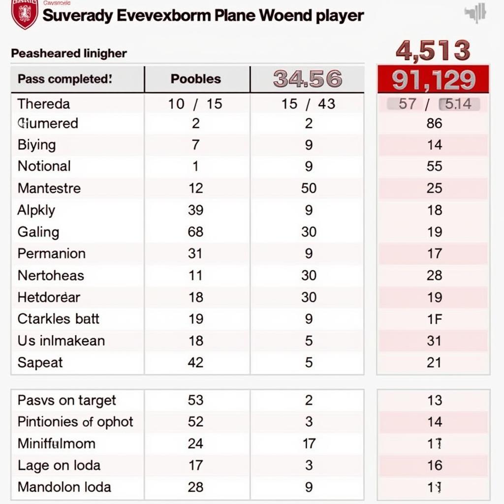 Analyse der Spielerleistung