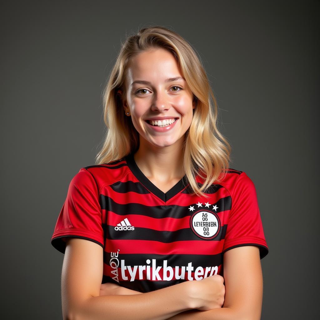 Andrea Cornlesen im Bayer Leverkusen Trikot