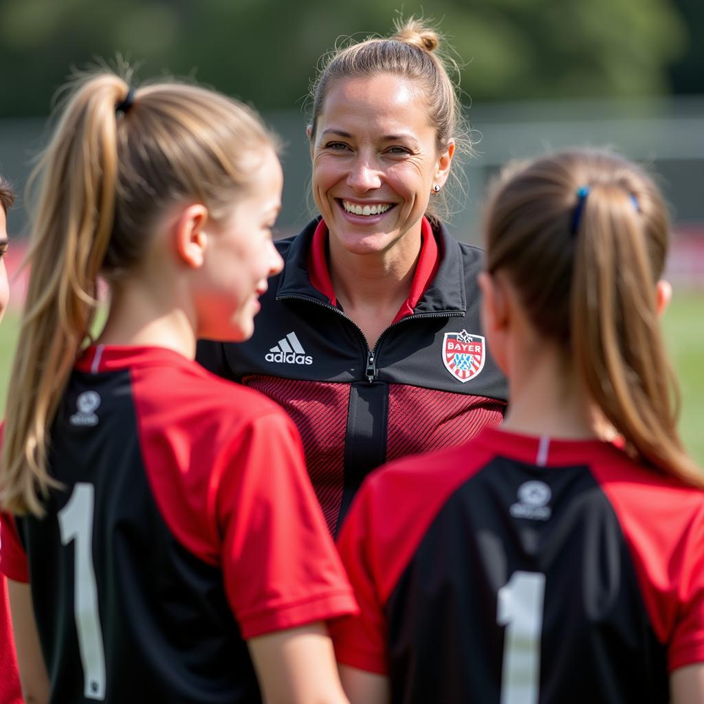 Andrea Orth engagiert sich in der Jugendförderung von Bayer Leverkusen