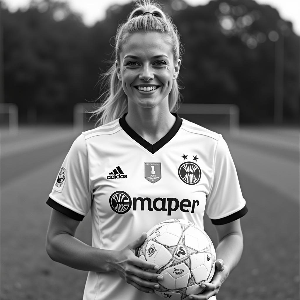 Angelika Höhme im Trikot von Bayer 04 Leverkusen