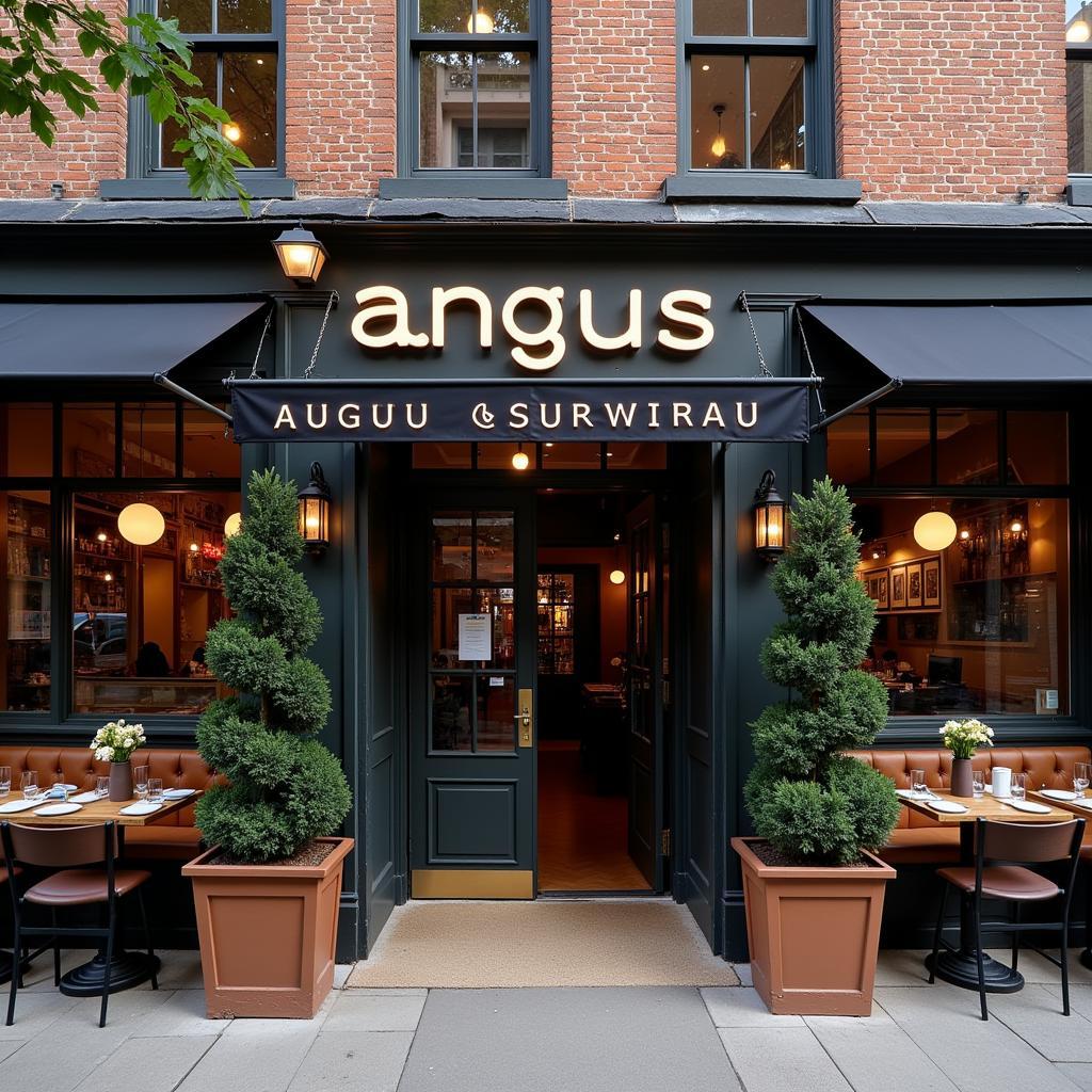 Eingang des Angus Leverkusen Restaurants