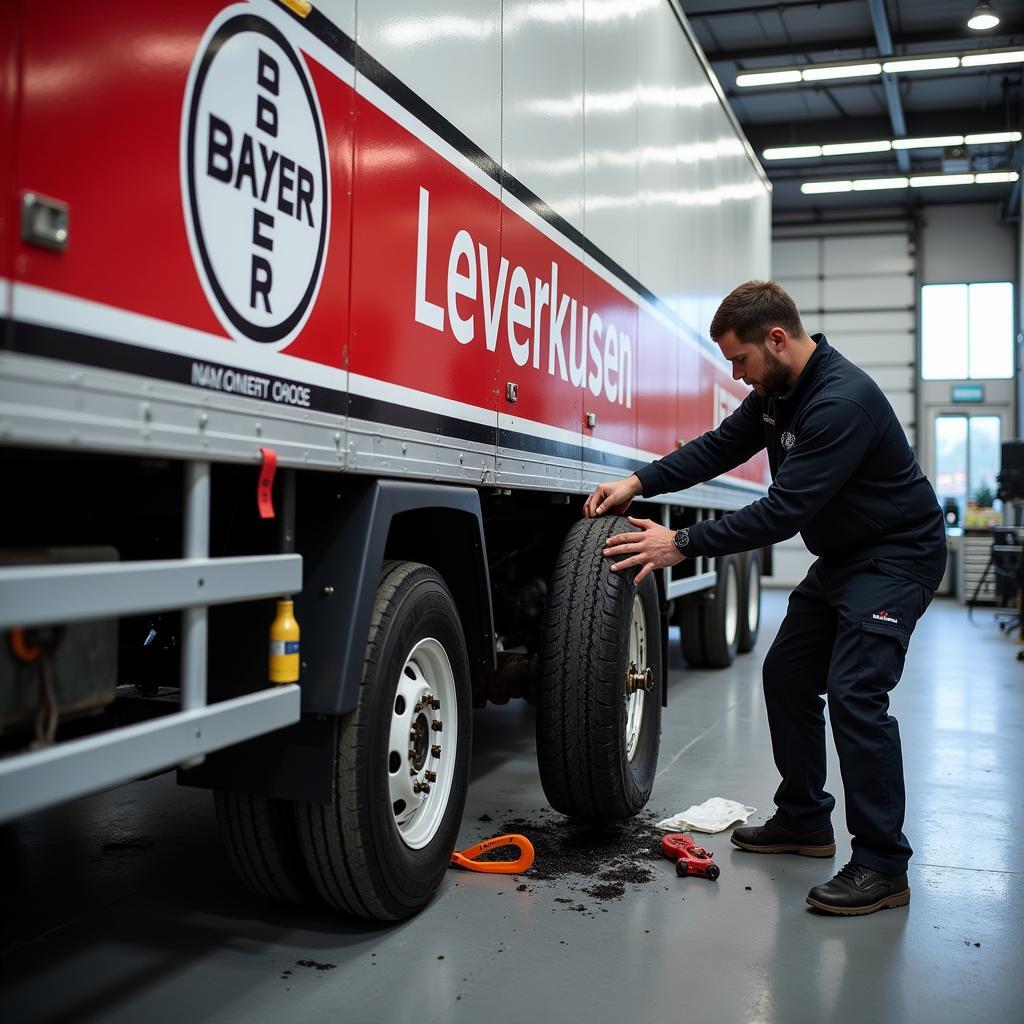 Reparatur eines Anhängers in Leverkusen