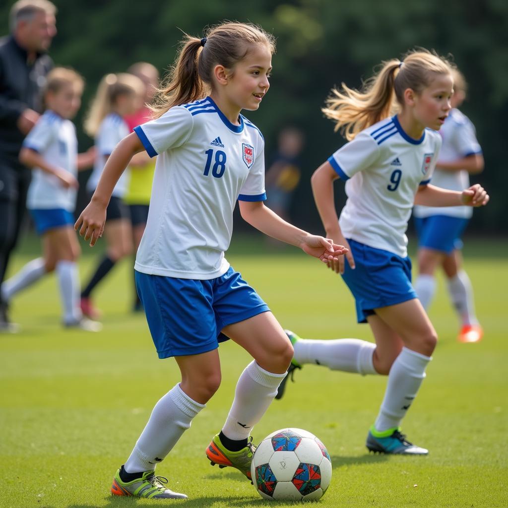 Anja Kranz in der Jugendmannschaft