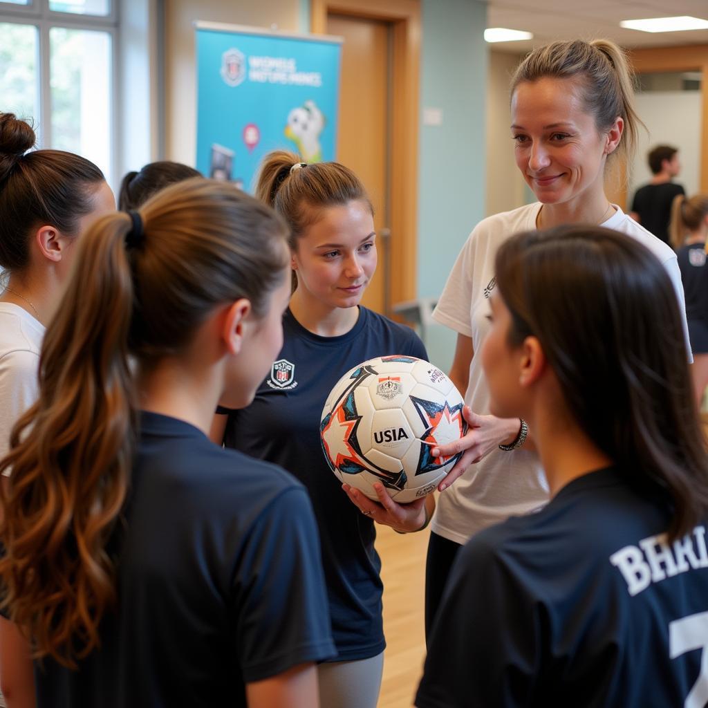 Anke Bähr engagiert sich für die Förderung des Frauenfußballs