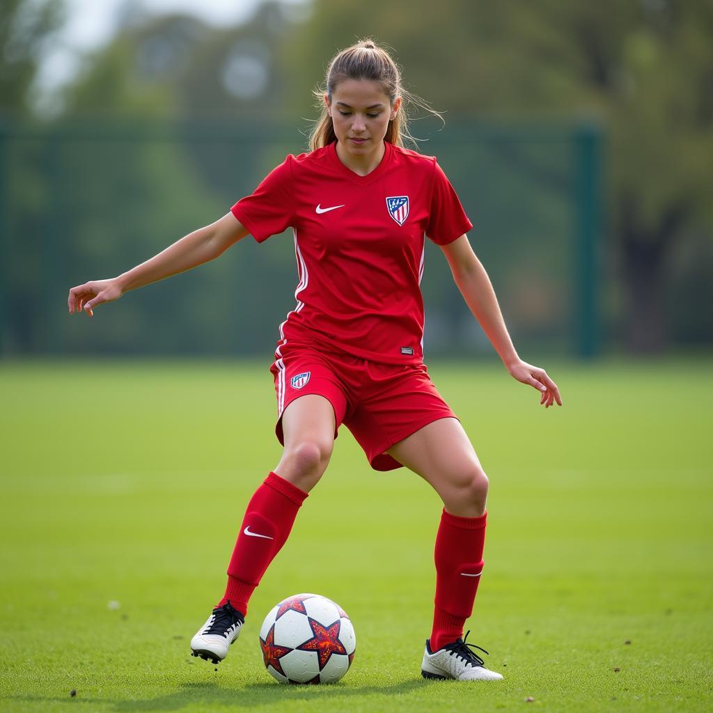 Anna Georgiev im Training