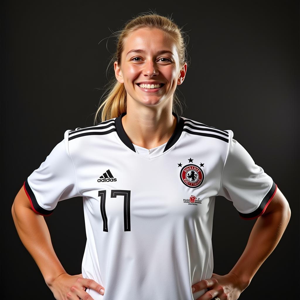 Anne Rapp im Trikot der deutschen Nationalmannschaft