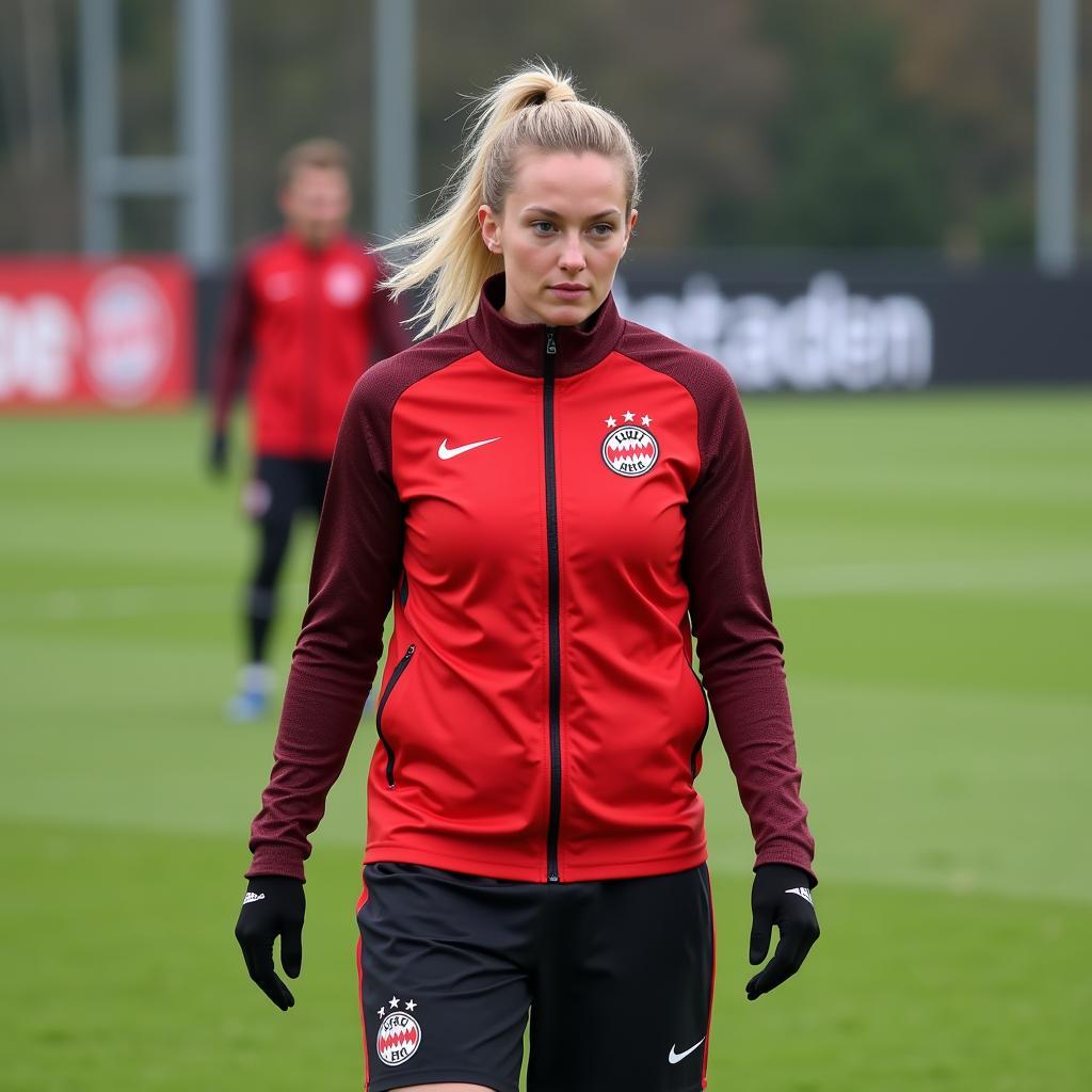 Annelie Müller trainiert mit Bayer Leverkusen