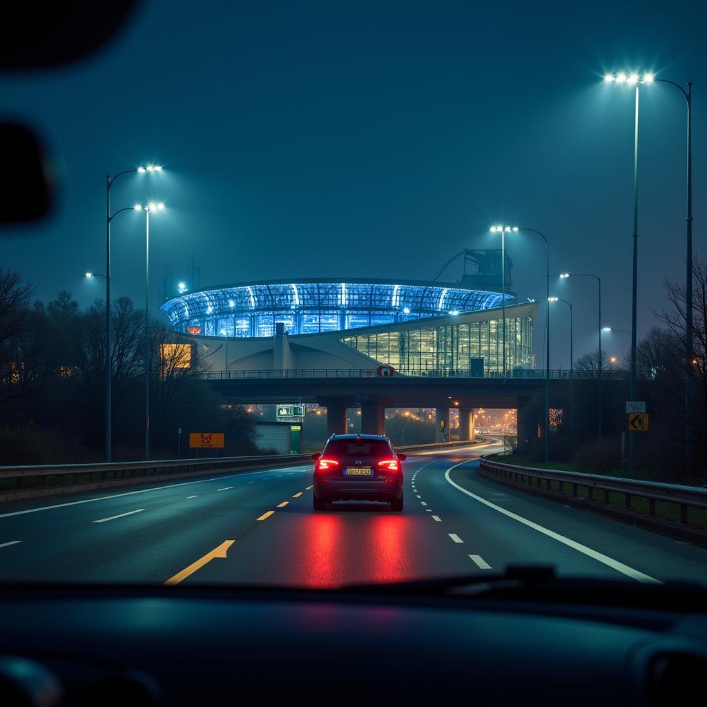 Anreise zur BayArena mit dem Auto