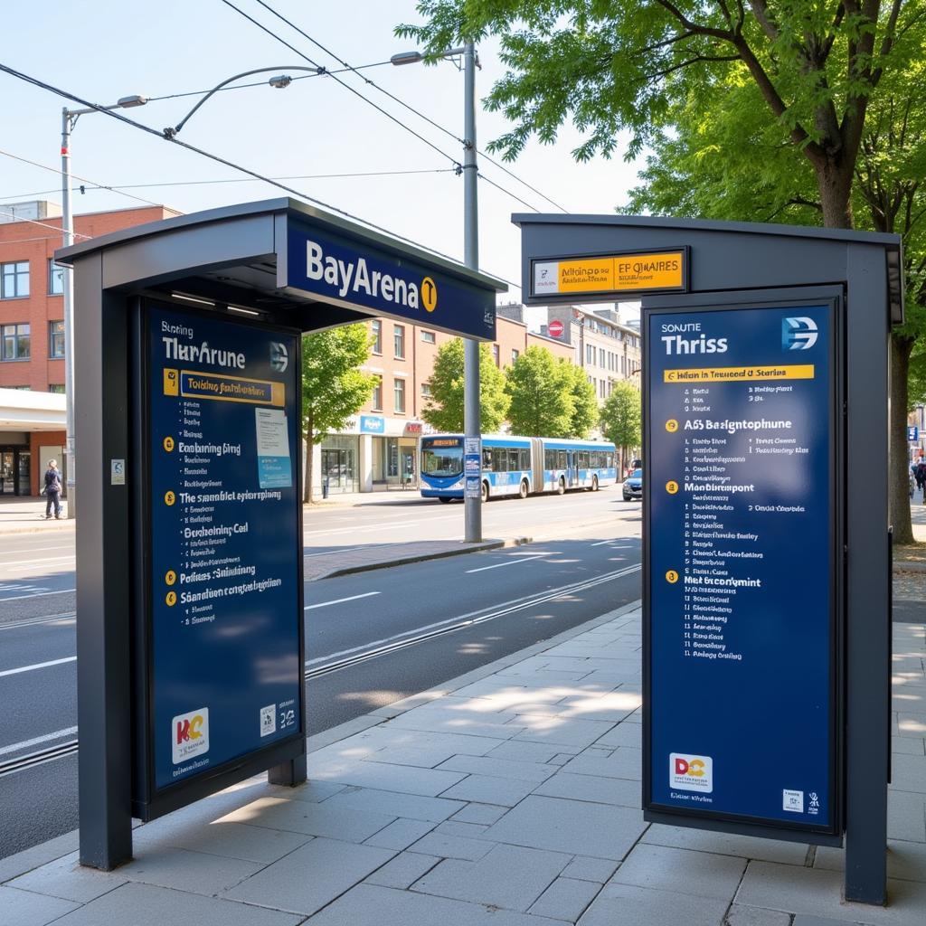 Anreise zur BayArena mit öffentlichen Verkehrsmitteln