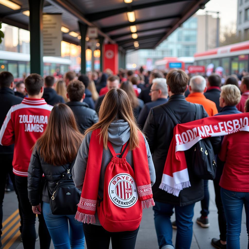 Anreise zur BayArena mit dem ÖPNV