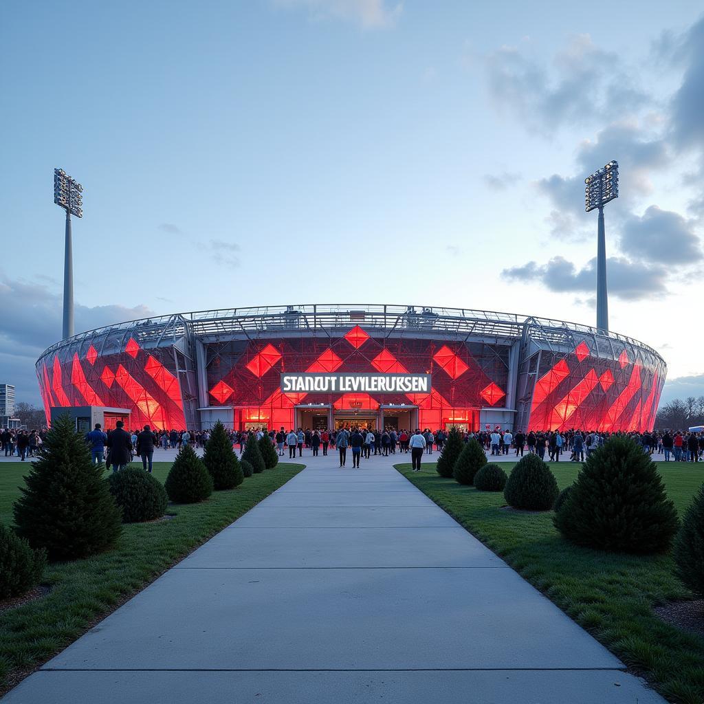 Anreise zum Länderspiel in Leverkusen: Das Stadion