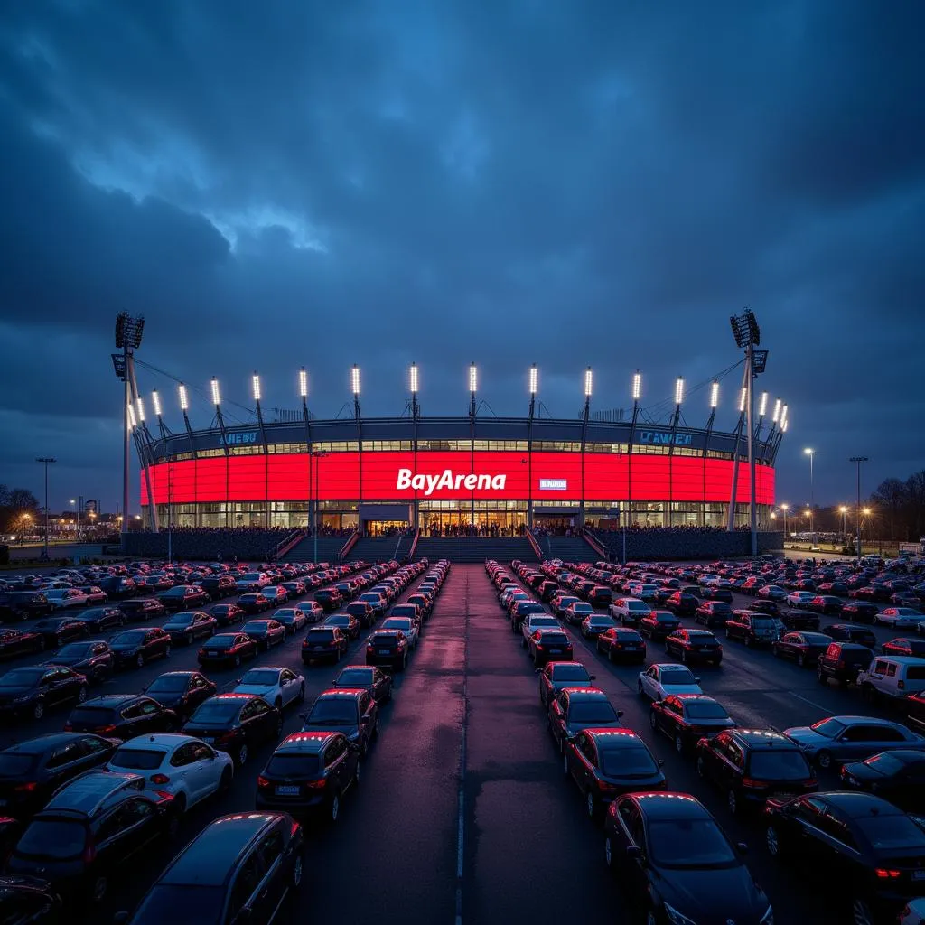 Anreise mit dem Auto zur BayArena