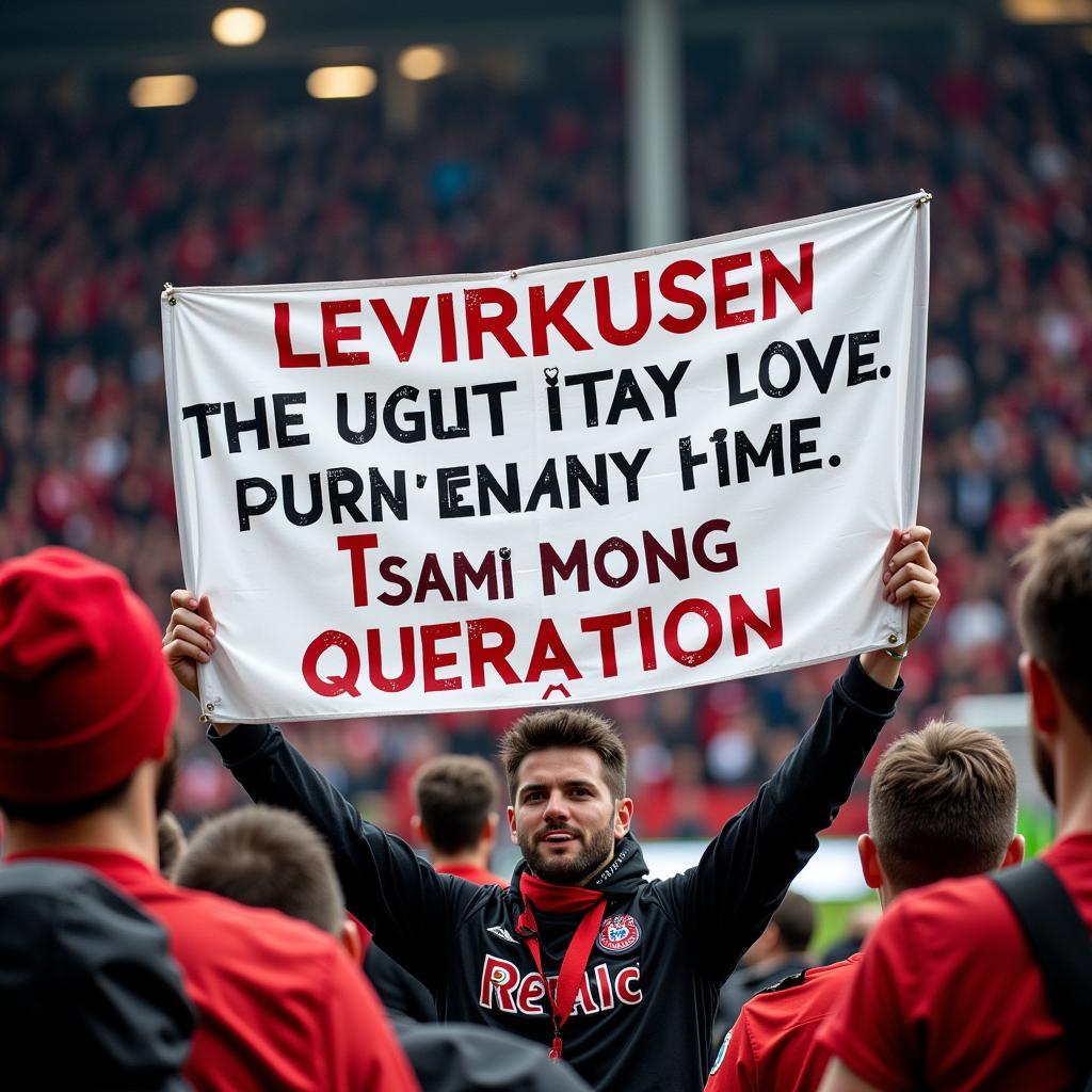 Anti Leverkusen Lieder: Fans im Stadion